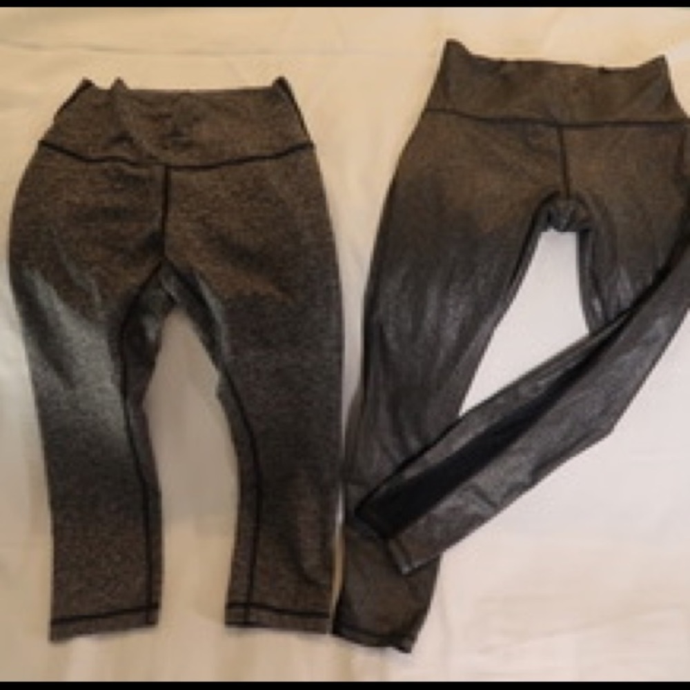 Lululemon size 6 Wunder Under crop leggings